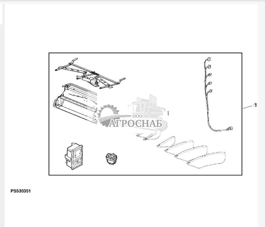 Attachment, Straw Distributor, Electrical Adjustment 